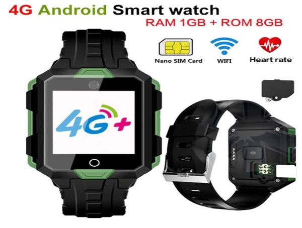 4G relógio inteligente M9 Android 60 1G RAM 8G ROM Impermeável 850mAh Bateria longa em espera WiFi Smartwatch Freqüência cardíaca Pressão arterial VIDEO8846089