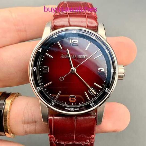 AP Casual Watch Watch Code 11.59 серия 41 -мм автоматический механический модный отдых мужские швейцарские роскошные часы часы 15210bc.oo.a068cr.01 копченое вино