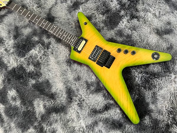 Sistema de tremolo de hardware preto de chama de guitarra elétrica chinesa