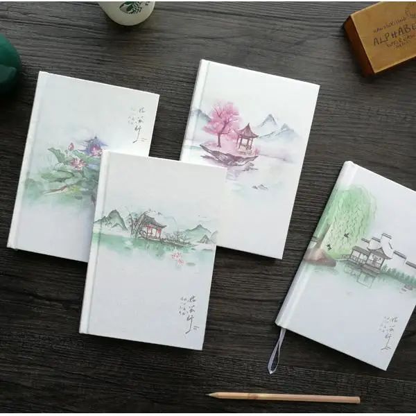 Ноутбуки A5 Color Inside Page Notebook китайский стиль творческий в твердом переплете дневниковые книги еженедельно