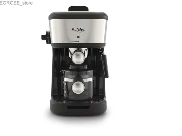 Kahve Makineleri Mr. Coffee 4-Shot Steam Espresso Cappuccino ve Latte Maker Black Y240403de1Q