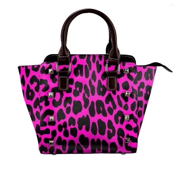 Umhängetaschen Leopardenmustertasche Tier Haut weibliche Mode Handtasche Stylish Leder Office