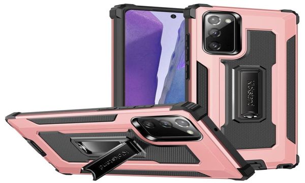 Hybrid-Kickstand-stoßfeste Hüllen für Motorola Moto G Play 2021 Stylus E7 Power Xiaomi Redmi K40 Mi 11 Note 9 5G 9s Cover9903662