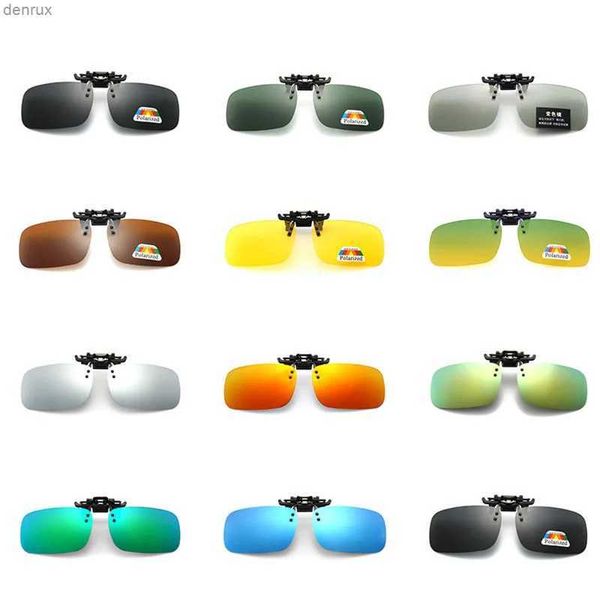 Occhiali da sole clip per occhiali da sole polarizzati per gli occhiali per visione notturna di guida Uv400 Ombrate da sole ad alta definizione clipl240403