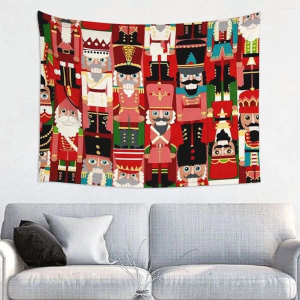 Taquestres Feliz Natal Ano Tapestry Parede pendurada Hippie Fabric Fabriccracker Fantasy Blanket Room Decor Tapiz