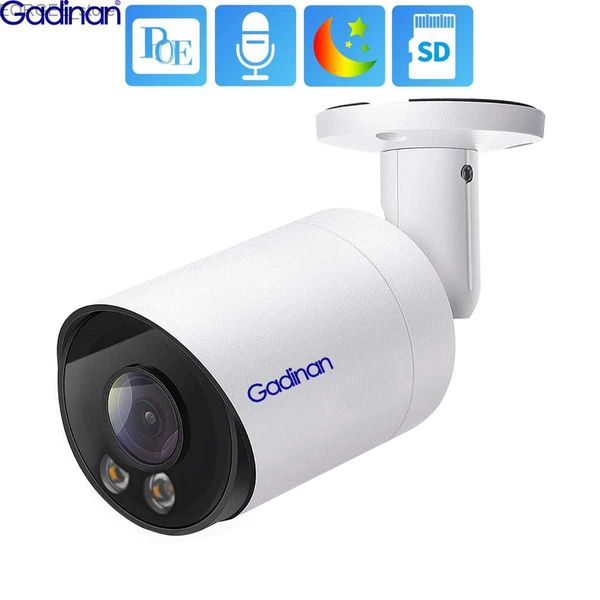 Другие камеры видеонаблюдения Gadinan 6MP IMX335 POE IP Camera Outdoor H.265+ SD -карта Пуля CCTV CCTV CCTV Ночное видение IR Audio Surveillance Video Camera Y240403