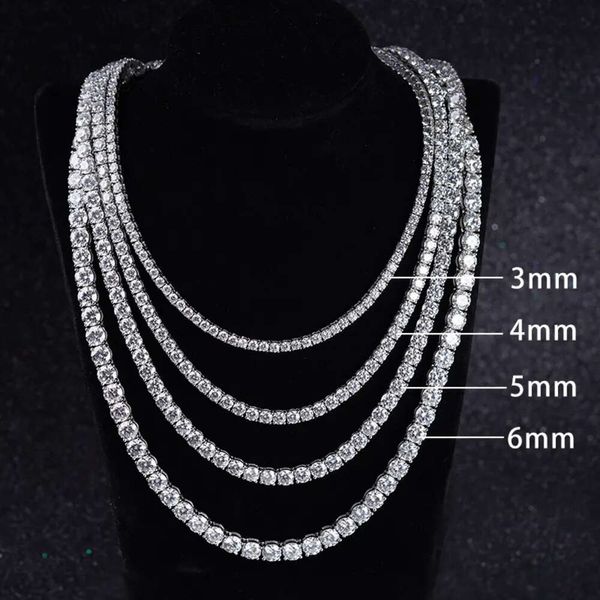 Горячая продажа мужчин Женские бриллиантовые ожерелье 3 мм-6 мм 14 тыс.