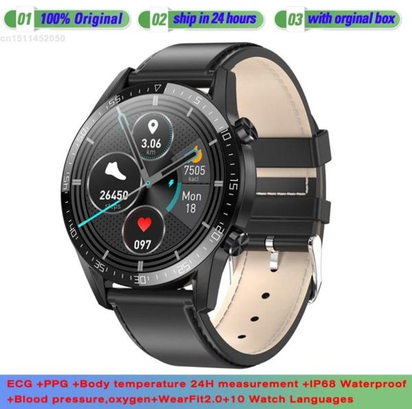 T03 relógio inteligente bluetooth smartwatch ecg rastreador de fitness monitor freqüência cardíaca pressão arterial relógio de pulso ip68 à prova dip68 água das mulheres dos homens 2386966