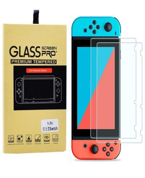 Casos de protetores de tela Filme 03mm 9h HD Filmes de vidro temperado para Nintend Switch Console NS NX FIT NINTENDO ACESSÓRIOS