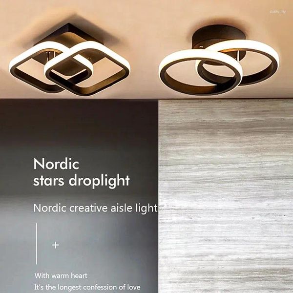 Luci a soffitto Lampade a LED Nordic per camera da letto navate soggiorno creatività moderna creatività semplice luminosa lucentezza