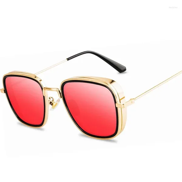 Occhiali da sole da sole a vapore punk gafas de solf fashion guida in metallo occhiali da sole