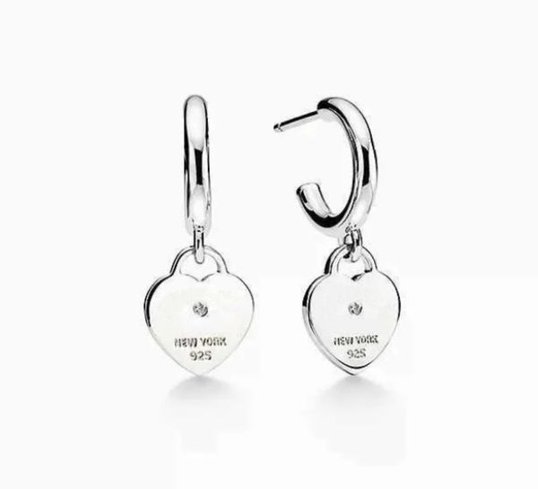 Desinger Heart Charm Earrings Love Gara