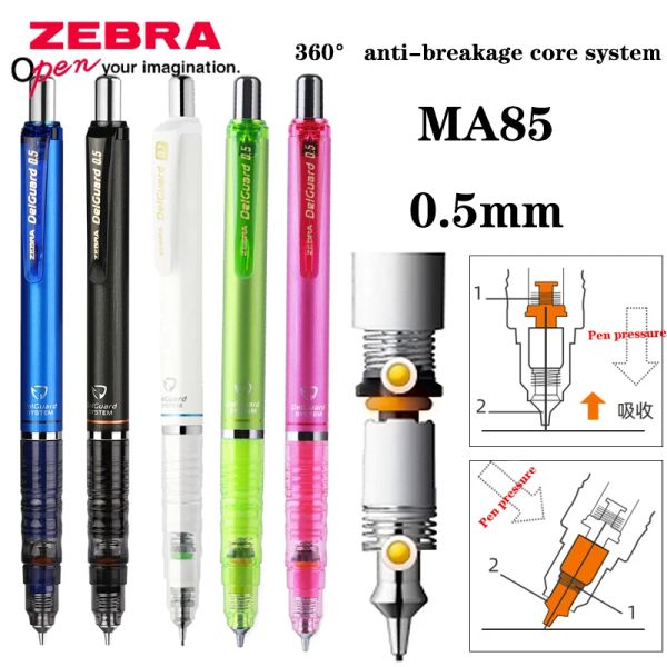 Lápis Japão Lápis mecânicos de zebra 360 ° Rotação Antifracture Core Profissional Lápis Desenho Escola Supplies Coreanos de Papelia