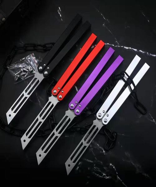 O único treinador de Triton Balisong Faca de Treinamento de Butterfly Não Sistema de Bucha Hanldle de Alumínio Afaste BM Squid Industries Sea Monster6359755