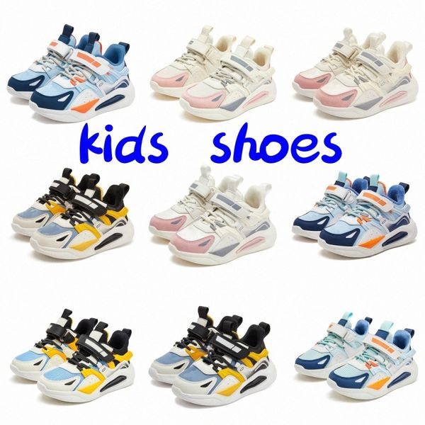 ayakkabı spor ayakkabılar sıradan erkekler çocuklar modaya uygun çocuklar siyah gökyüzü mavisi pembe beyaz ayakkabılar 27-38 j3xb#