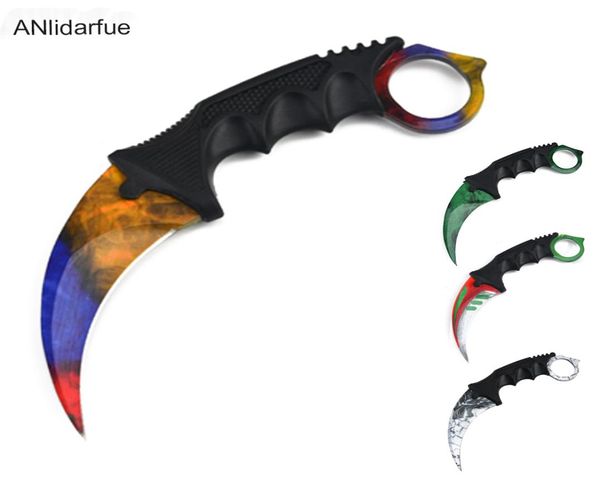 Fábrica direta s csgo game glaw knife aço inoxidável sobrevivência selvagem faca3385561