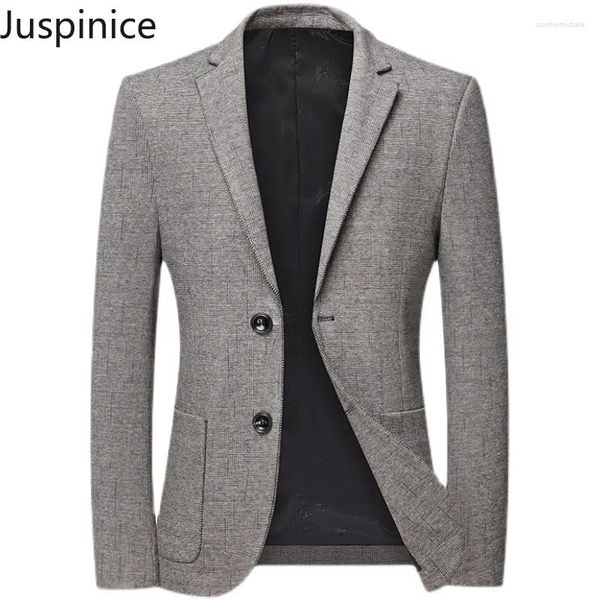 Ternos masculinos da primavera outono de peito de tamanho grande de trespotas largas soltas de rua casual high street blazers simples homens tops roupas masculinas