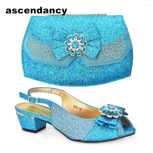 Scarpe eleganti da donna in borsa e scarpe set Nigeria size borse abbinate italiane per matrimoni più tacchi 43 pompe di lusso