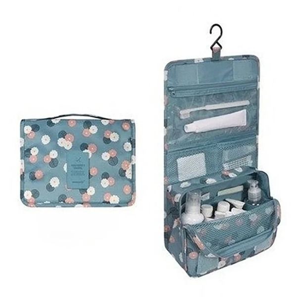 2024 New Higten Hang Makeup Bag Organizer для косметики складной водонепроницаемый макияж для хранения корпус крюк для душа мешки для душа