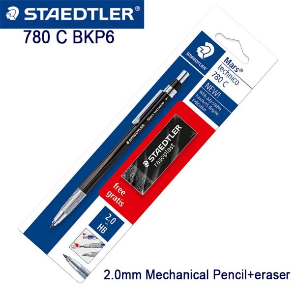 Lápis Staedtler Mars Technico 780 C BKP6 2,0mm Mecânica automática Desenho profissional de desenho profissional Engenharia
