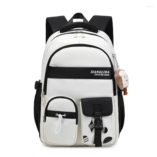 Bolsas de bolsas escolares Backpack da Backpack da Faculdade para Mulheres Viajam Meninas de Livro Médio High Fashion Oxford