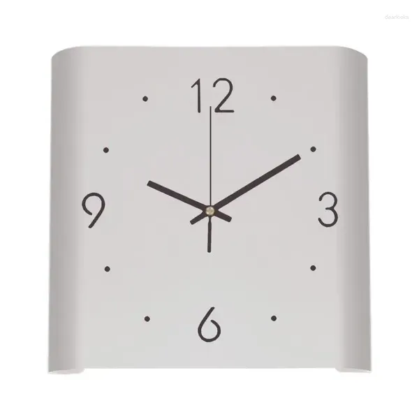 Orologi da parete Creative Digital Digital Angolo Clock Two Sides Curved Home Soggiorno Decorativo Light Sensore