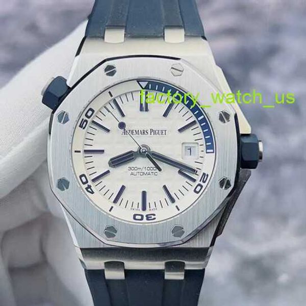 AP Pulso de mergulho Relógio Royal Oak Offshore Série 15710ST White Dial