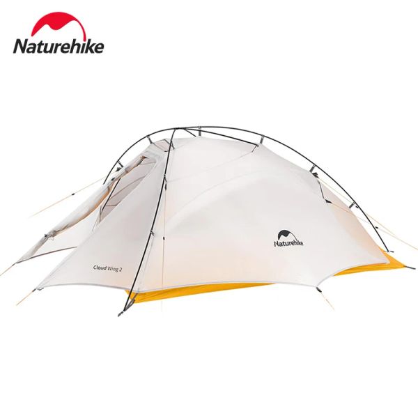 Rifugi Naturehike Nuova nuvola su 2 tenda in campeggio ultraleggero 1 persona a doppio strato a doppio strato impermeabile in nylon Shelter esterno