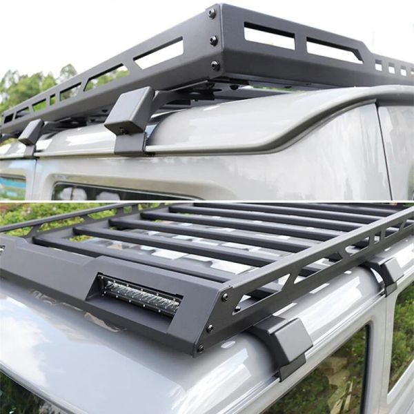 Para Suzuki Jimny JB64 JB74 2019-2023 Rack de telhado Carros de bagagem de travessia de barras de barra de barra de alta qualidade