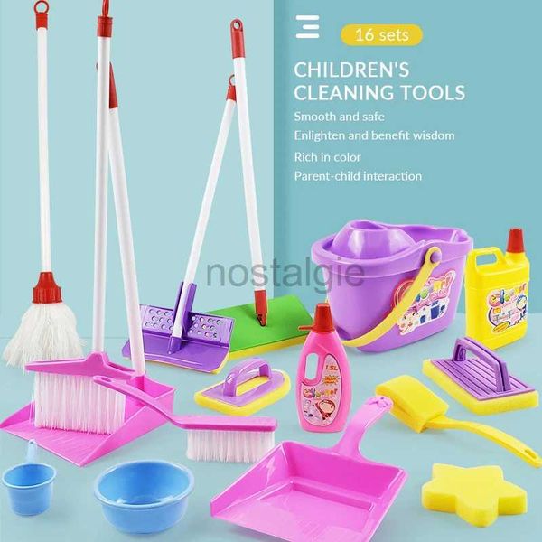 Cucine giocano alimentari mini simulazione pulizia finta giocate giocattoli per bambini scoparsi per bambini spazzole per il trucco set machine game game giocattoli 2443