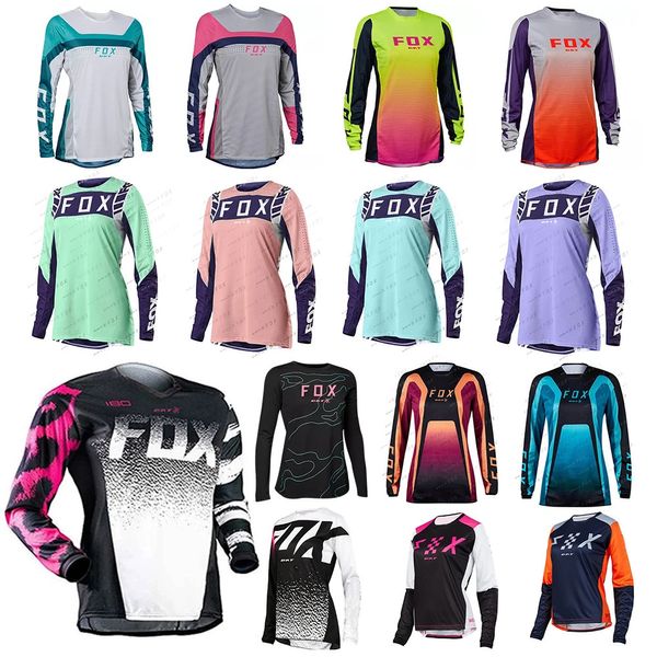 Bat Fox Mountain Bike Enduro Mtb Downhill Schnell trocken Camiseta Motocross T -Shirt Offroad Ropa Mujer 240403