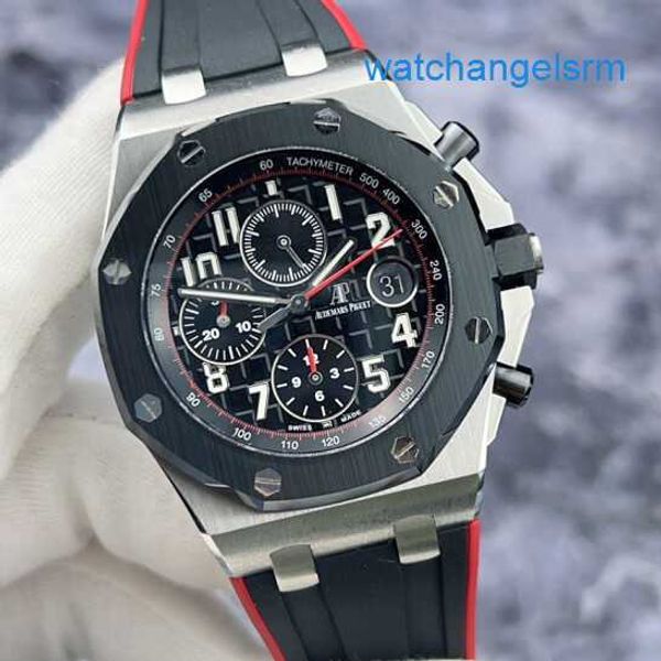 Athleisure AP запястья Watch Royal Oak Offshore Series 26470SO вампир Керамическое кольцо.