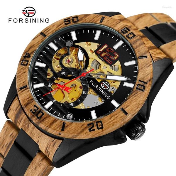 Orologi da polso che si affacciano alla moda uomini meccanici automatici orologio da polso sport orologio maschio top in acciaio inossidabile Skeleton Watch 8276