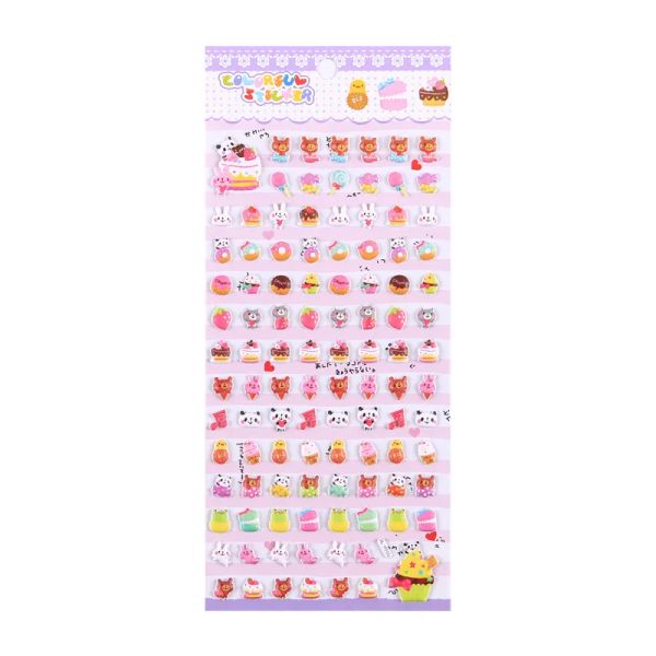 4 pezzi/lotto kawaii adorabile schiuma per piccoli animali da piccole dimensioni adesivi decorativi di cartoleria decorativa scrapbooking etichetta di stick per diario fai -da -te