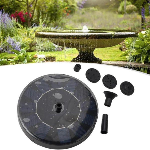 Decorazioni da giardino 1 pezzi Fountana solare 7V 1wfloating Pump Water Feature Bird Bird Bared Pond Decoration Supplies