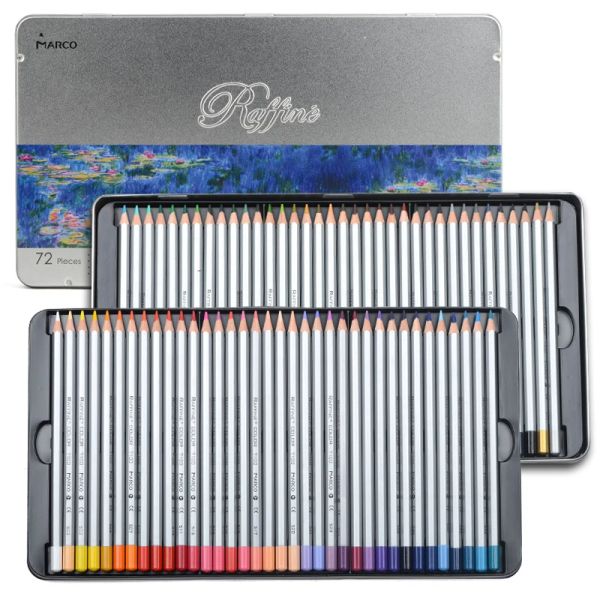 Matite Marco Renoir Fine Professional Oily Color Pencils Drawing Drawing Pencil Set Painting Colorated Pencil Set School Art Produces