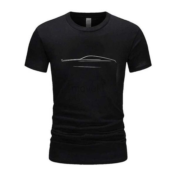 Herren-T-Shirts 2024 Neues Herren Casual Top Short Sleeved T-Shirt mit Autobild Fashion Design Street Wagen Basic Top Graphic Plain T-Shirt 2443