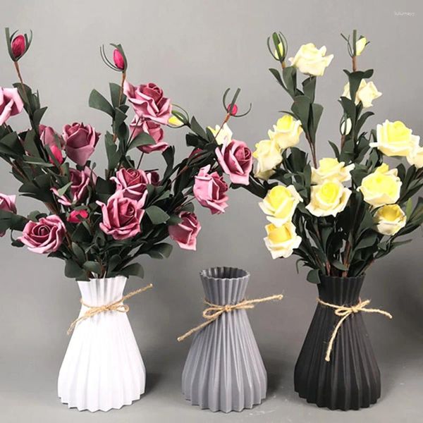 Vasos Modernos Anti-Cerâmicos Vaso de Flores Creative Plastic Unbreakable Simplicity Basket Decoração em casa