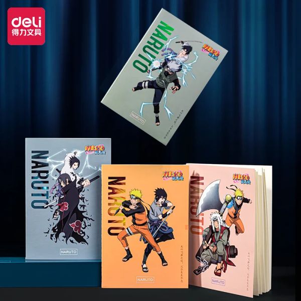 Ноутбуки Deli Notebooks 2pcs naruto a5 Планировщики ноутбуки Kawaii Школьные принадлежности японские канцелярские принадлежности.