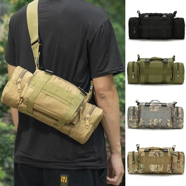 Taschen Outdoor Tactical Travel Tailentasche Männer Militärarmee Kamera Beutel Nylon Jagd Wanderwanderung Camping Umhängetasche Wanderrucksäcke