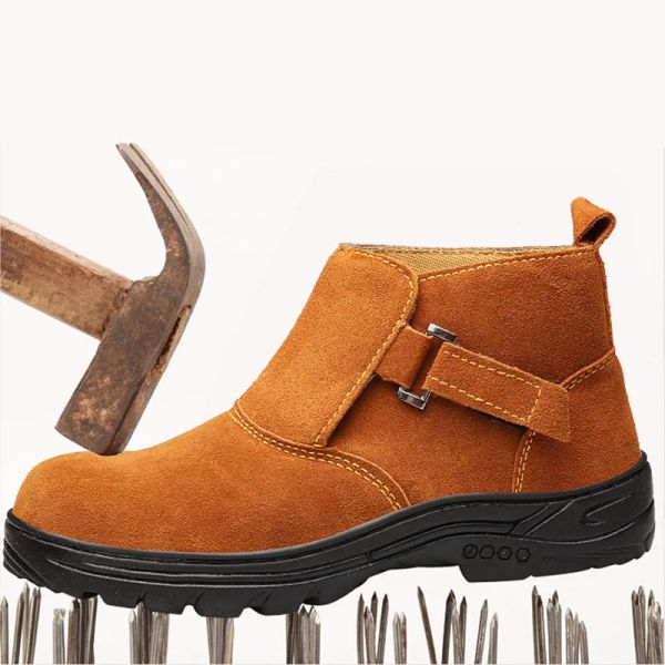 Botas Sapatos masculinos Sapatos de segurança elétricos Sapatos de aço de dedo do dedo inverno Antimita Antimita High Help Antiscald Use Segurança Sapatos de trabalho