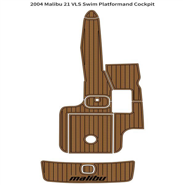 Zy 2004 Malibu 21 VLS Swim Platform Cockpit Pad Boat Eva Foam Teak Mate Mazzo Matro per auto adesivi Seadek Gatorstep Style