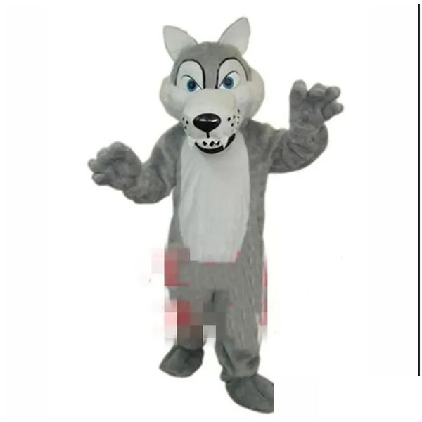 Costumi mascotte super simpatiche costumi lupo di Halloween costume fantasia tema carnivale carnivale per uomini festival da donna che consegna abito abbigliamento cosp ot3s9