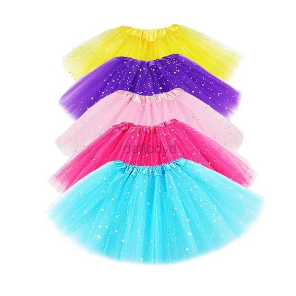 Urban sexy Kleider 3Layer Women Kid Fluffy plissierte dünne Mini-Tutu-Rock Cosplay Party Eltern-Kind transparent Tanz Performance Kurzrock 240403