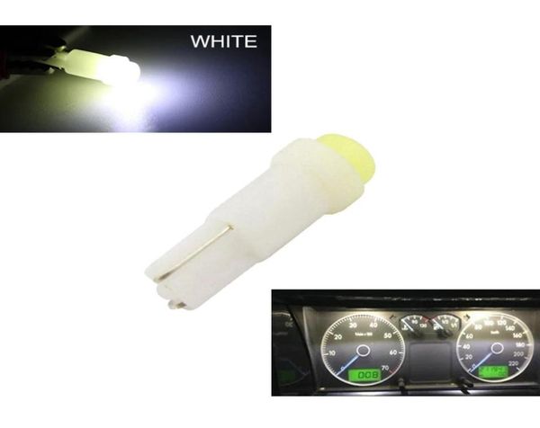 12 В белый мини -3D T5 73 74 2721 Светодиодные лампочки Super Bright Cob Chips для автомобильной панели приборной панели Lights7928822