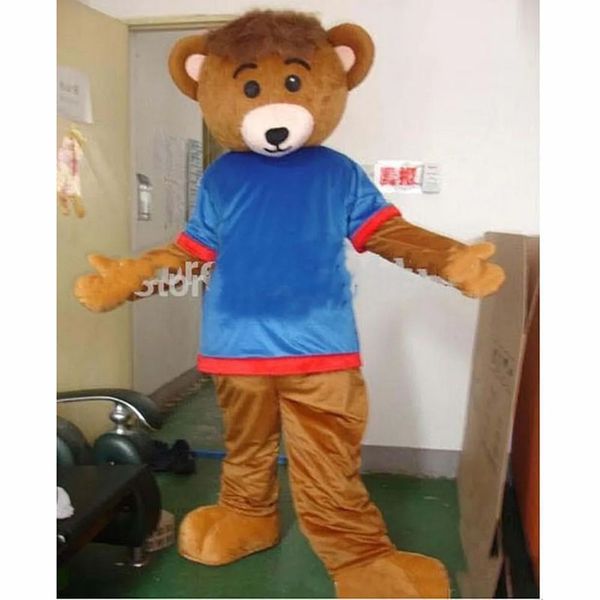 2024 Vendite calde Cute Bear Mascot Costume Carnival Party Stage Performance Abito Fancy for Men Women Halloween Costume