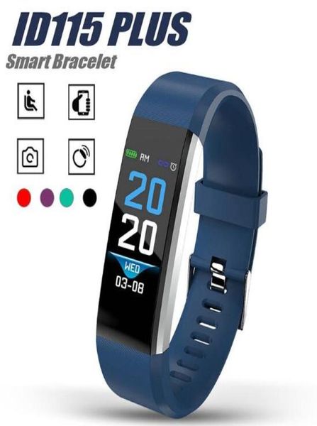 115 116 plus intelligentes Armband für Bildschirm -Fitness -Tracker -Schrittzähler Watch Watch Heart Frequenz Blutdruckmonitor Smart Wristband8095926