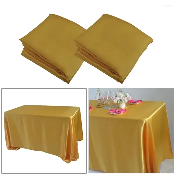 Tala de mesa grande toalha de colaboração retangular de cetim que cobre a decoração de casamento restaurante de restaurante de jantar Christmas