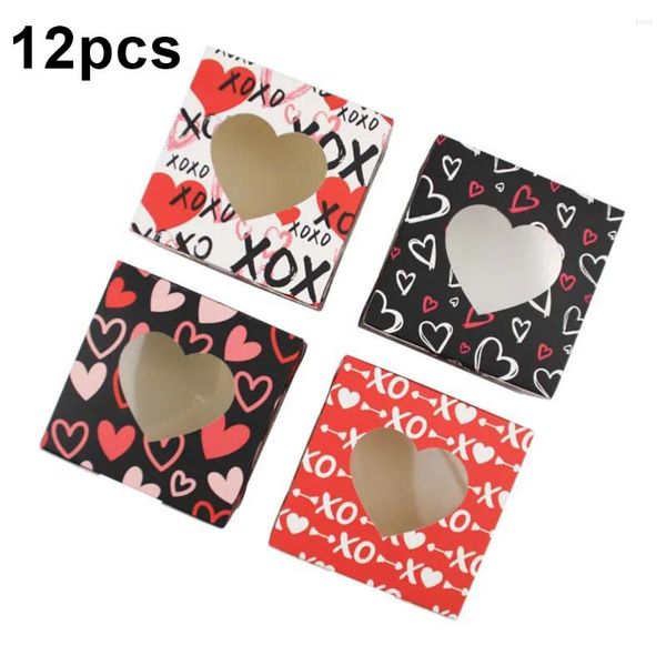 Confezionamento di confezionamento a forma di cuore confezione cookie facile da usare PC di carta o chiusura di sicurezza del cartone