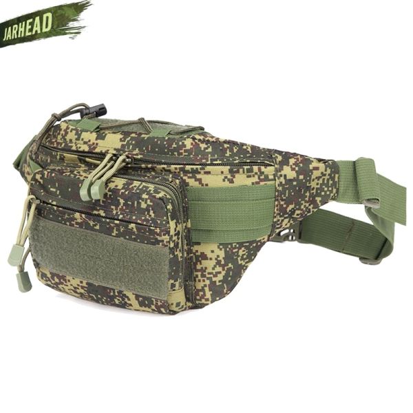 Taschen Outdoor Military Taille Bag Tactical Taillenpackung Umhängetasche Multipocket Molle Camping Wanderbeutelgürtel Brieftasche Geldbörse